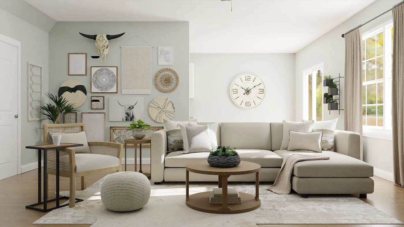 Güzel dekore edilmiş modern bir iç mekan